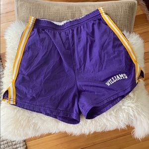 Williams college Jersey shorts